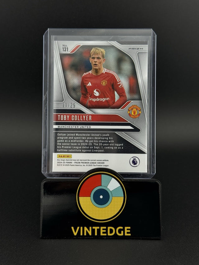 Panini Prizm Premier League 2025 - Toby Collyer - Manchester United - Purple /25